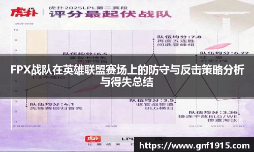 FPX战队在英雄联盟赛场上的防守与反击策略分析与得失总结