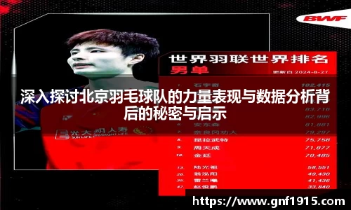 深入探讨北京羽毛球队的力量表现与数据分析背后的秘密与启示