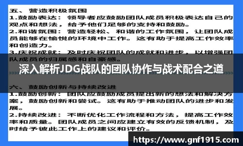 深入解析JDG战队的团队协作与战术配合之道
